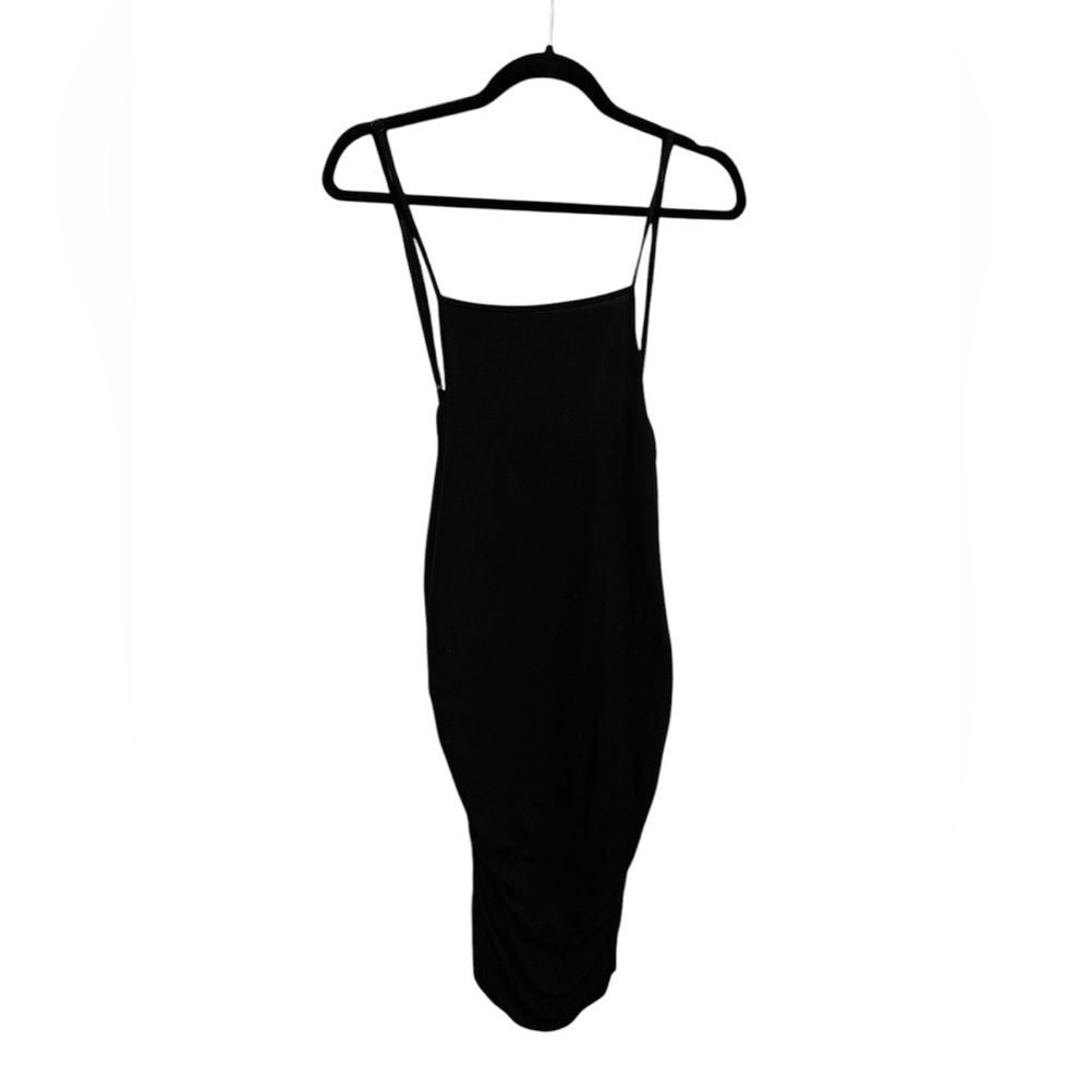 Black fitted dress